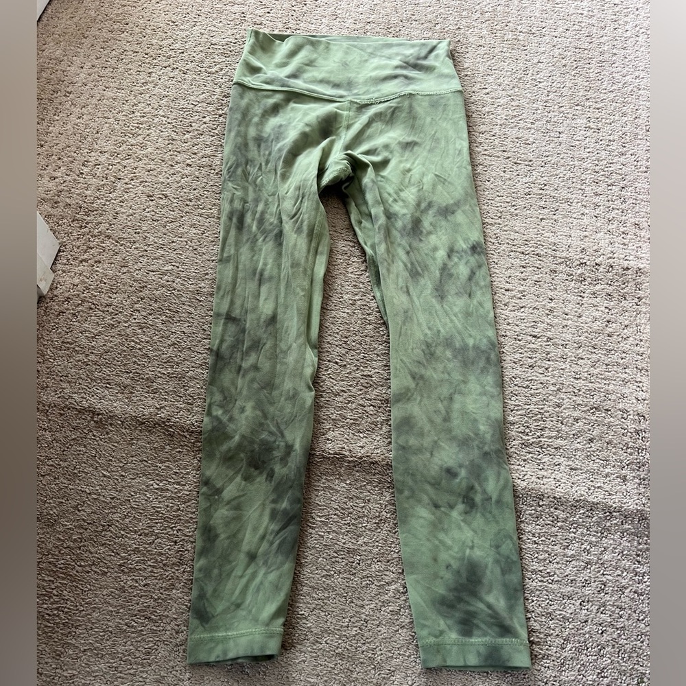 Green Diamond Dye Lululemon Align Leggings